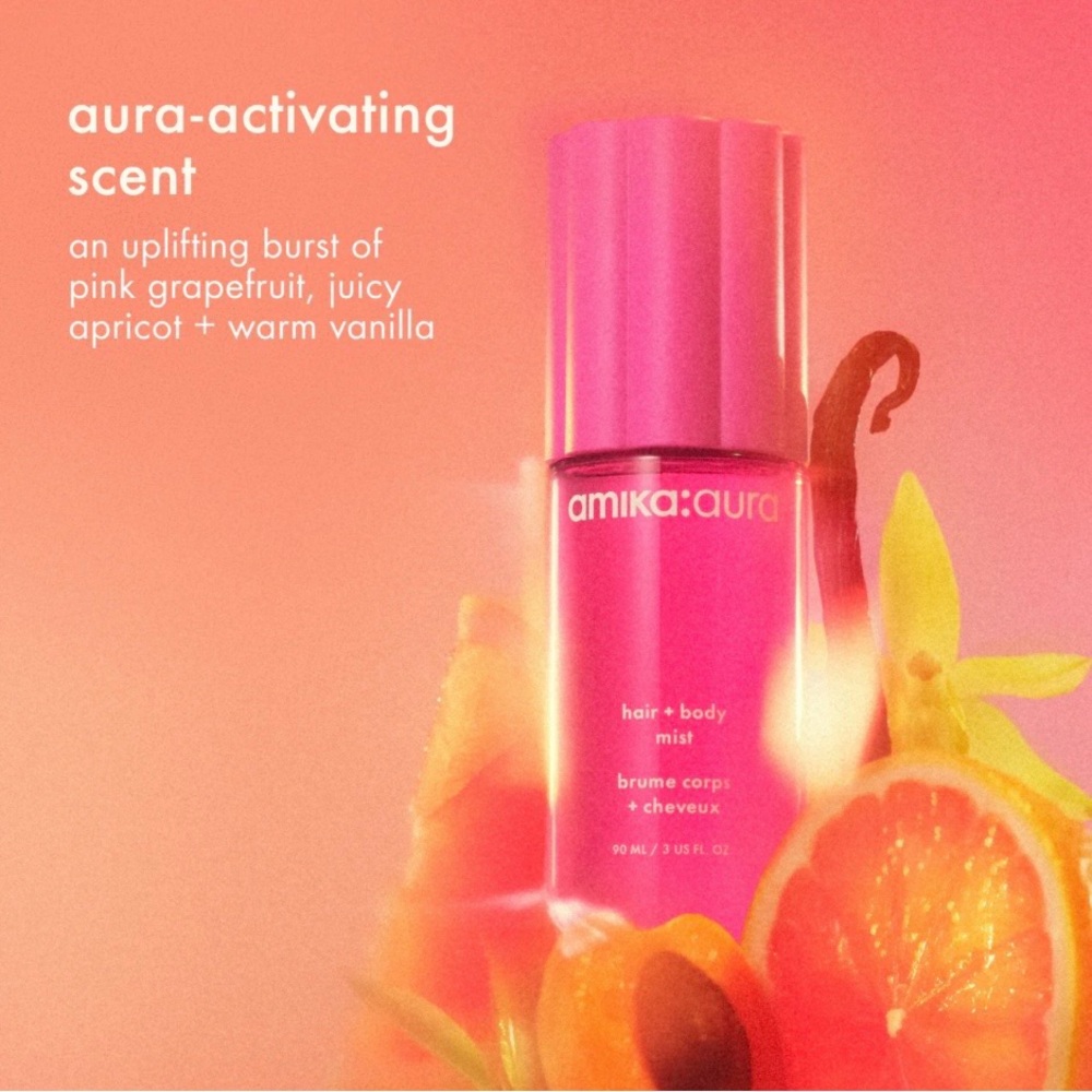 Amika Aura Pink Hair and Body Mist - Picture 2 of 8